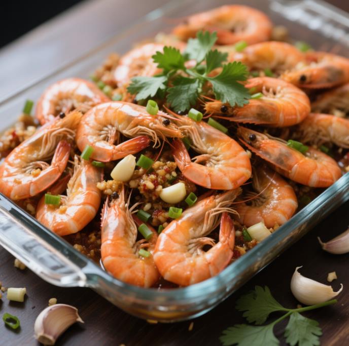 ส้มตำกุ้งหอมกระเทียม